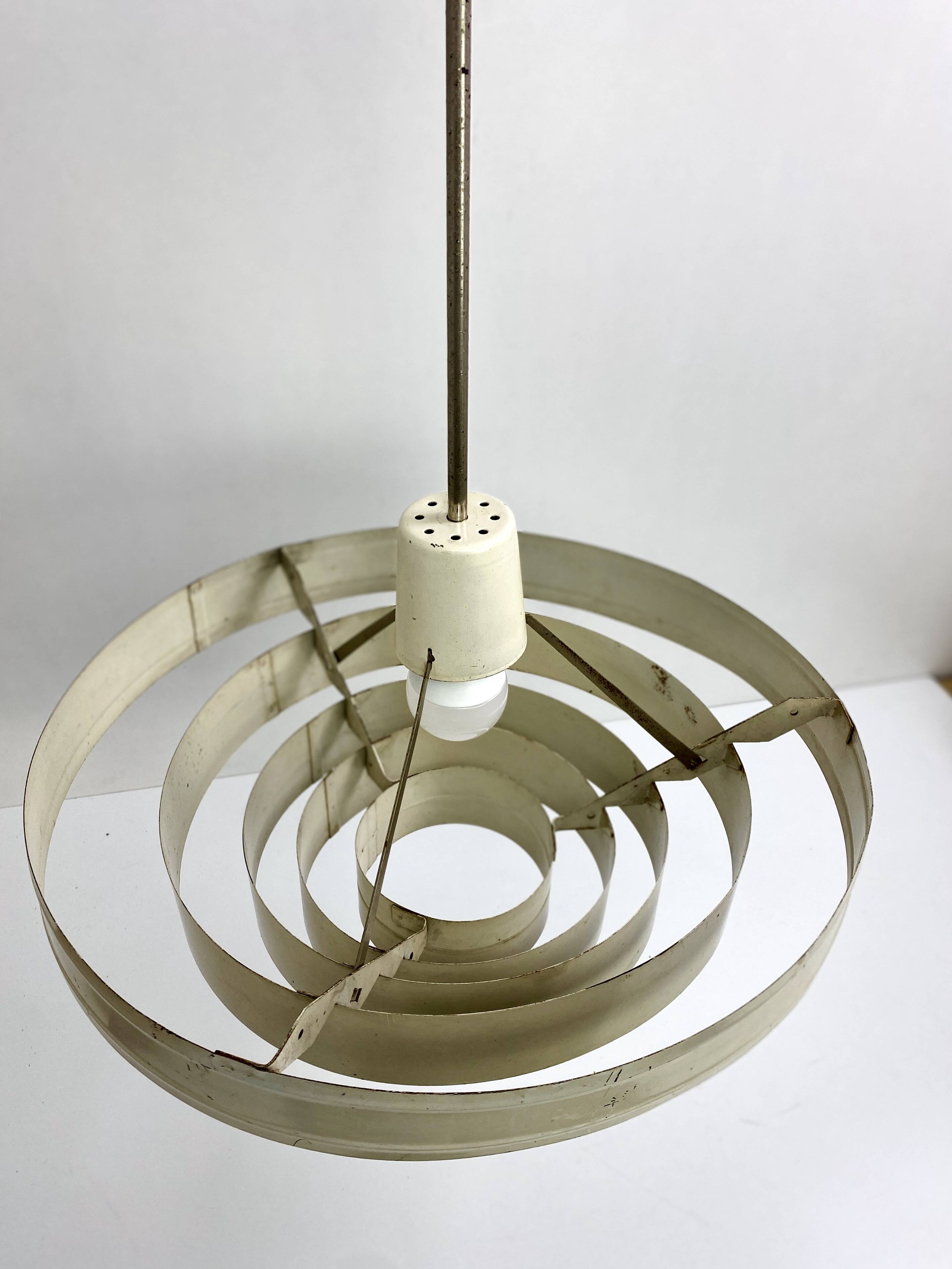 Vintage 1960s Metal Pendant Light – Design