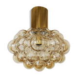 Bubble glass pendant lamp by Helena Tynell for Glashütte Limburg