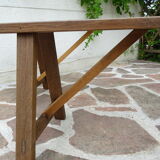 Pair of solid oak benches