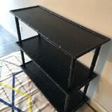 Vintage bamboo black shelf