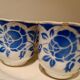 4 tasses terre de fer Digoin Sarreguemines