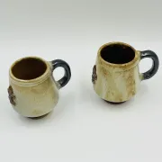 Duo de chopes en grès de Bouffioulx Guérin