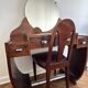 Art Deco rosewood chair and dressing table set in ocean liner style