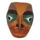 Multicolored Native American wooden mask wall decoration