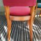 Lot of 6 wooden and fabrics chairs