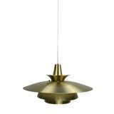 Danish scandinavian brass UFO pendant, 1970s