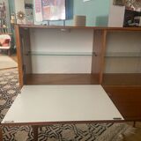 Secretarial cabinet in vintage teak