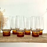 6 vintage luminarc glasses