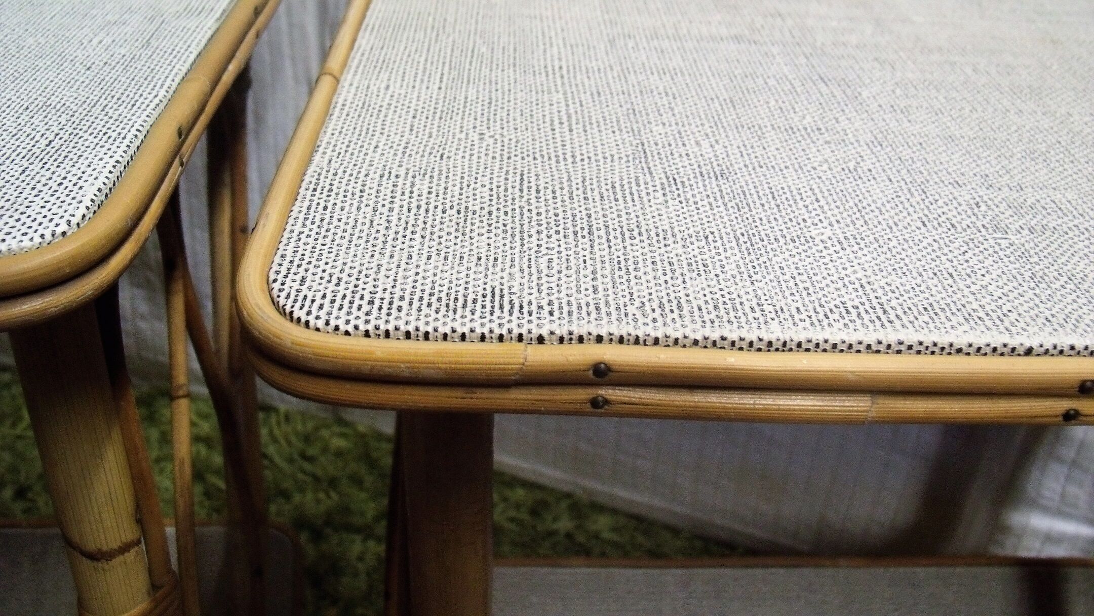 Pair of bedside shelves doors reviews rattan bamboo