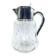 Crystal and silver-plated jug