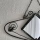 Miroir en fer forgé Art déco français, années 1930