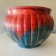 Sarreguemines Art Deco ceramic flowerpot