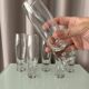 Set of 6 Vintage Durobor Bubble Champagne Flutes | Belgian Design