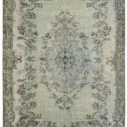 Hand-knotted antique oriental 1970s 200 cm x 300 cm blue carpet