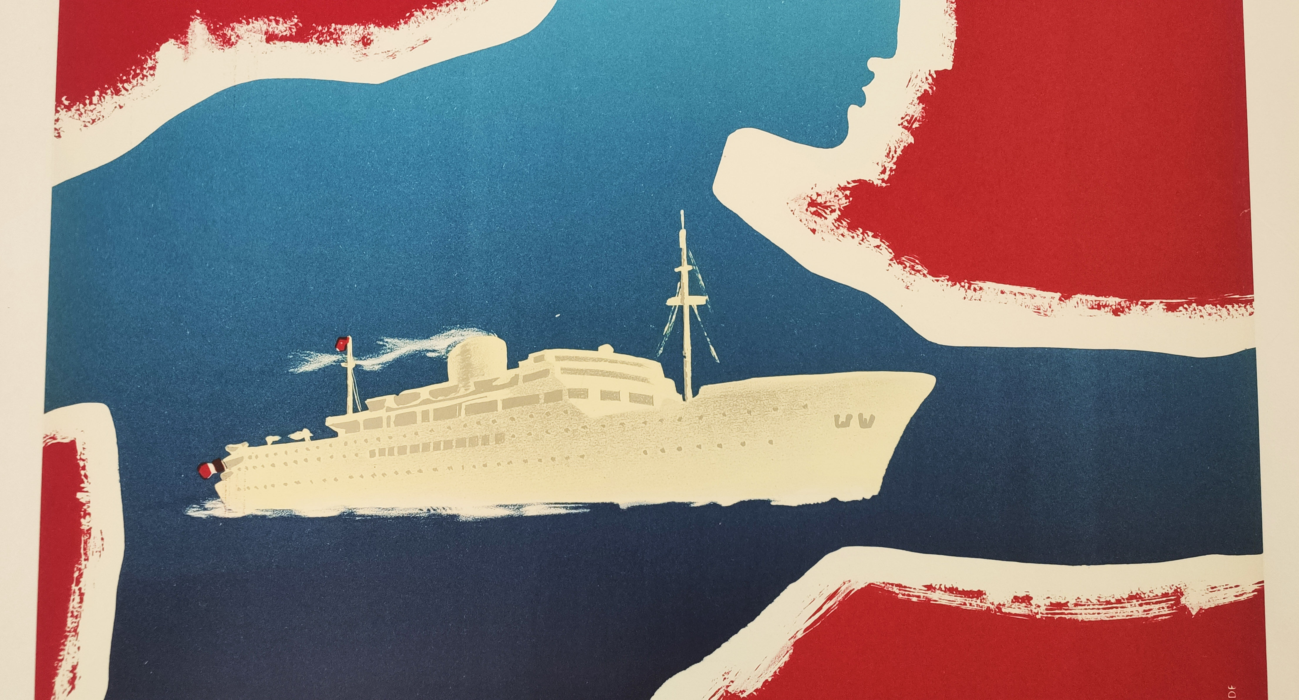 Poster Marseillaise Messageries Maritimes