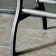 Industrial table with cast iron legs