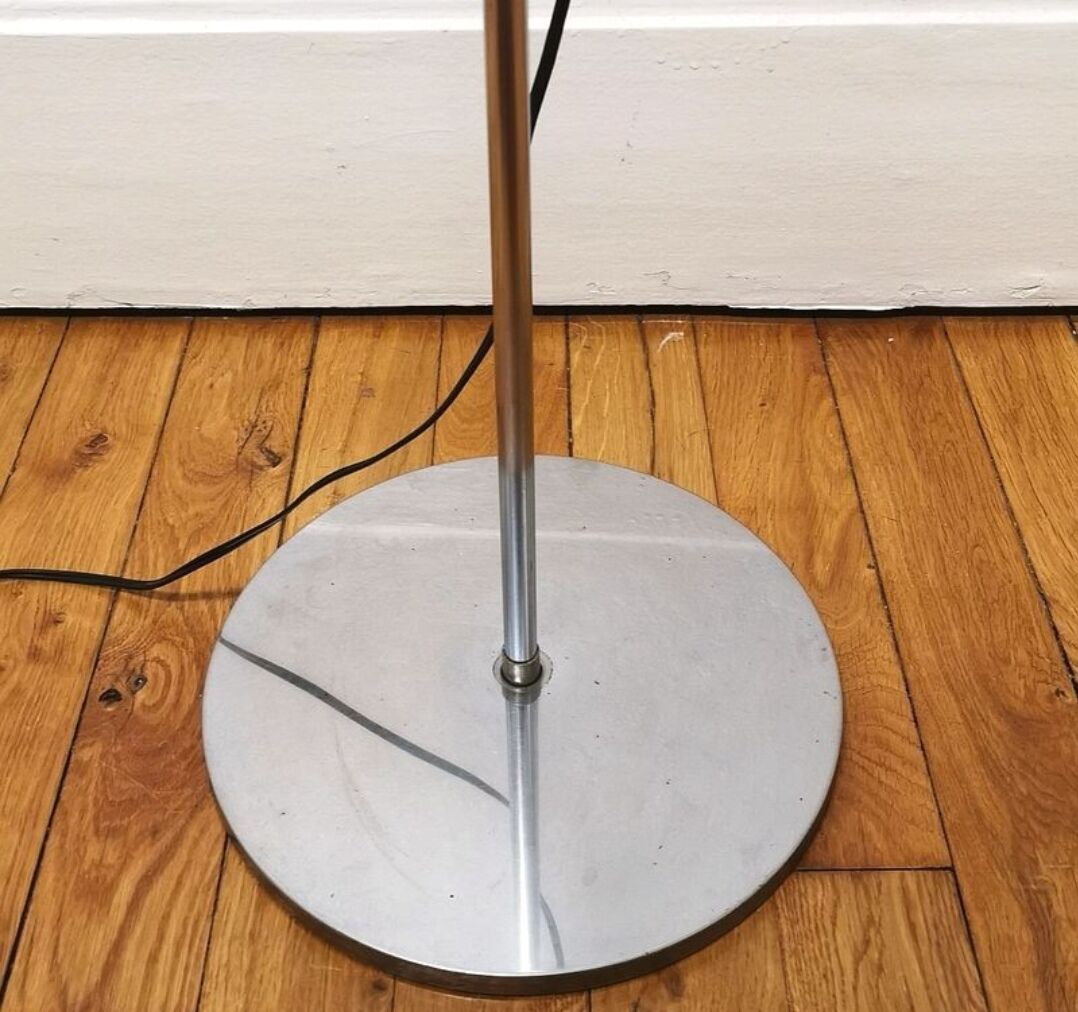 Stainless steel floor lamp, 1970