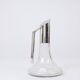 Riedel Mesa Elegant Silver & Crystal Carafe, Decanter, Pitcher, Italy, 1980s