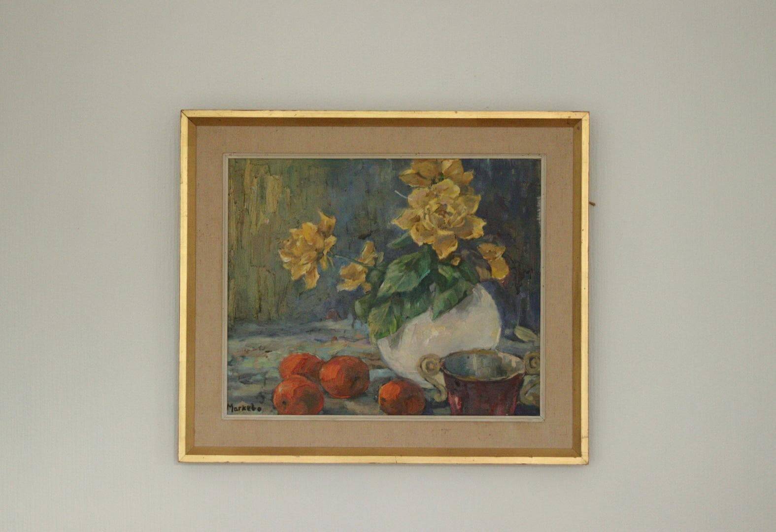 Still Life with Yellow Roses by Markebo