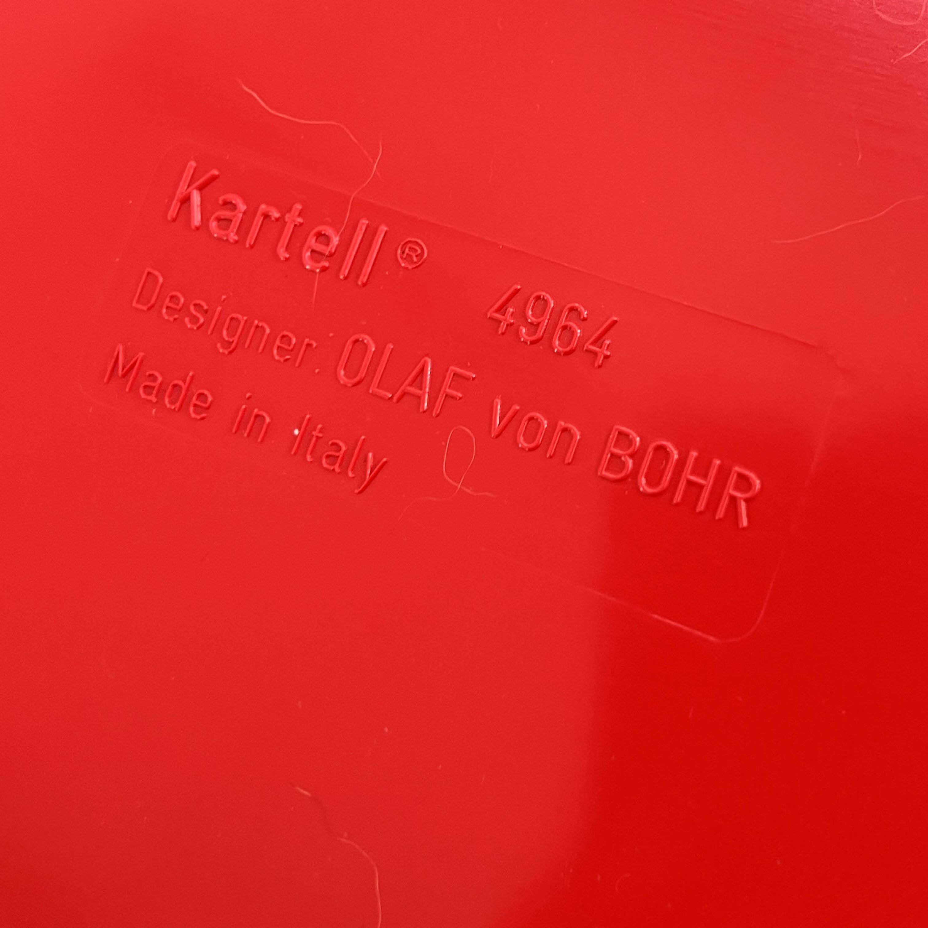 White cabinet model "4964" by Olaf Von Bohr for Kartell, 1970