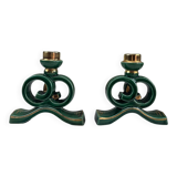 Ceramic candle holders from the 1950s