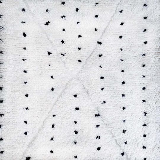 Berber rug with black dots