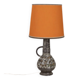 Lampe de sol en céramique vintage des années 1960, design allemagne de l'ouest