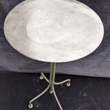 Vintage metal pedestal table