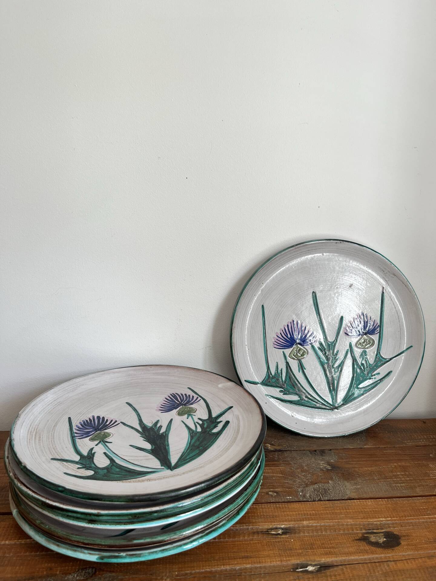 6 flat plates Vallauris