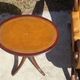 Small side table with an oval top in English style.
