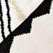 Beni Ouarain Moroccan Berber rug with black diamonds 238 x 160 cm new