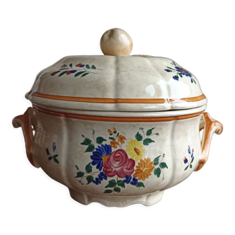 Longchamp tureen, tiled Mistral service