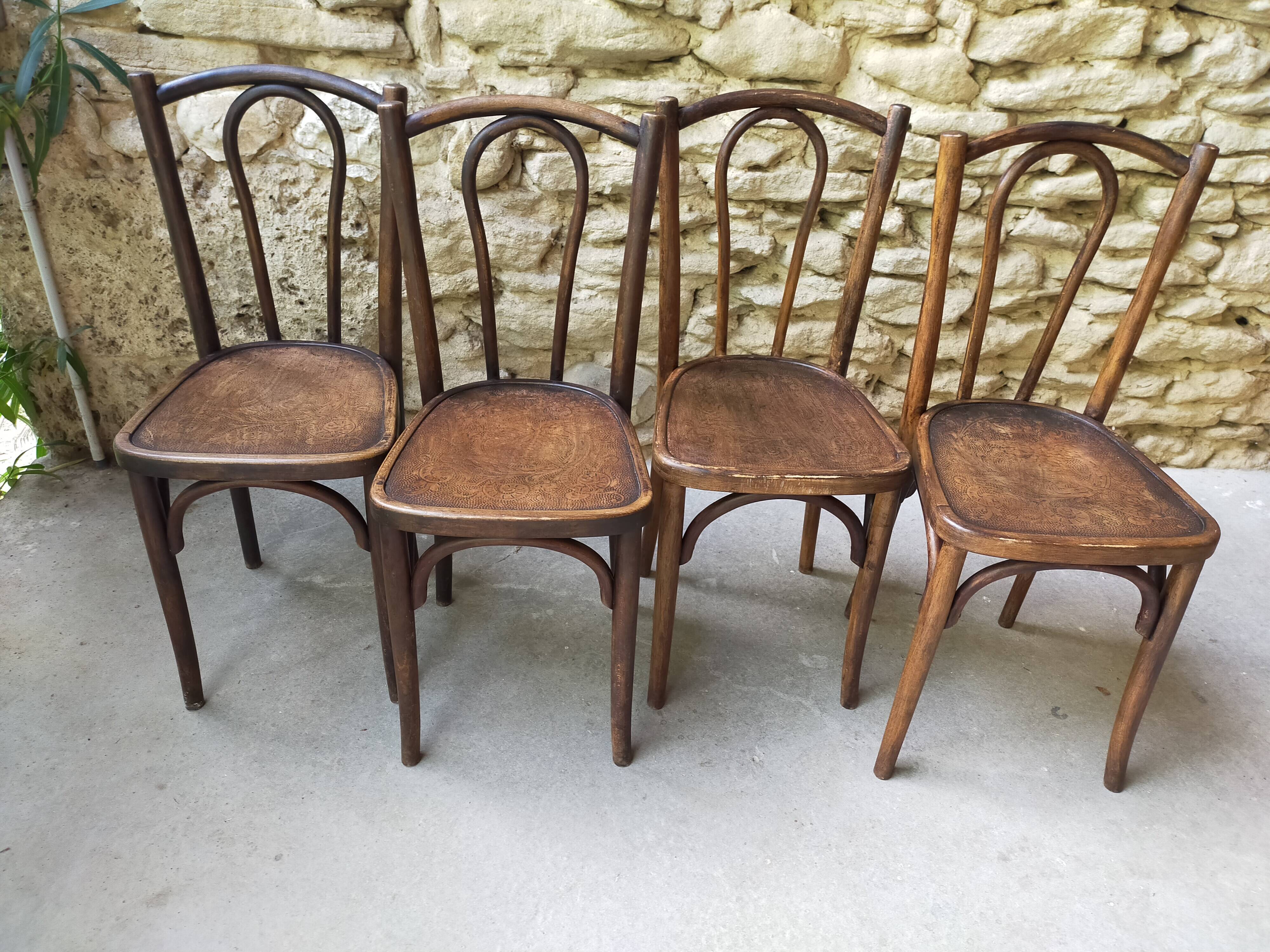 Old bistro chairs