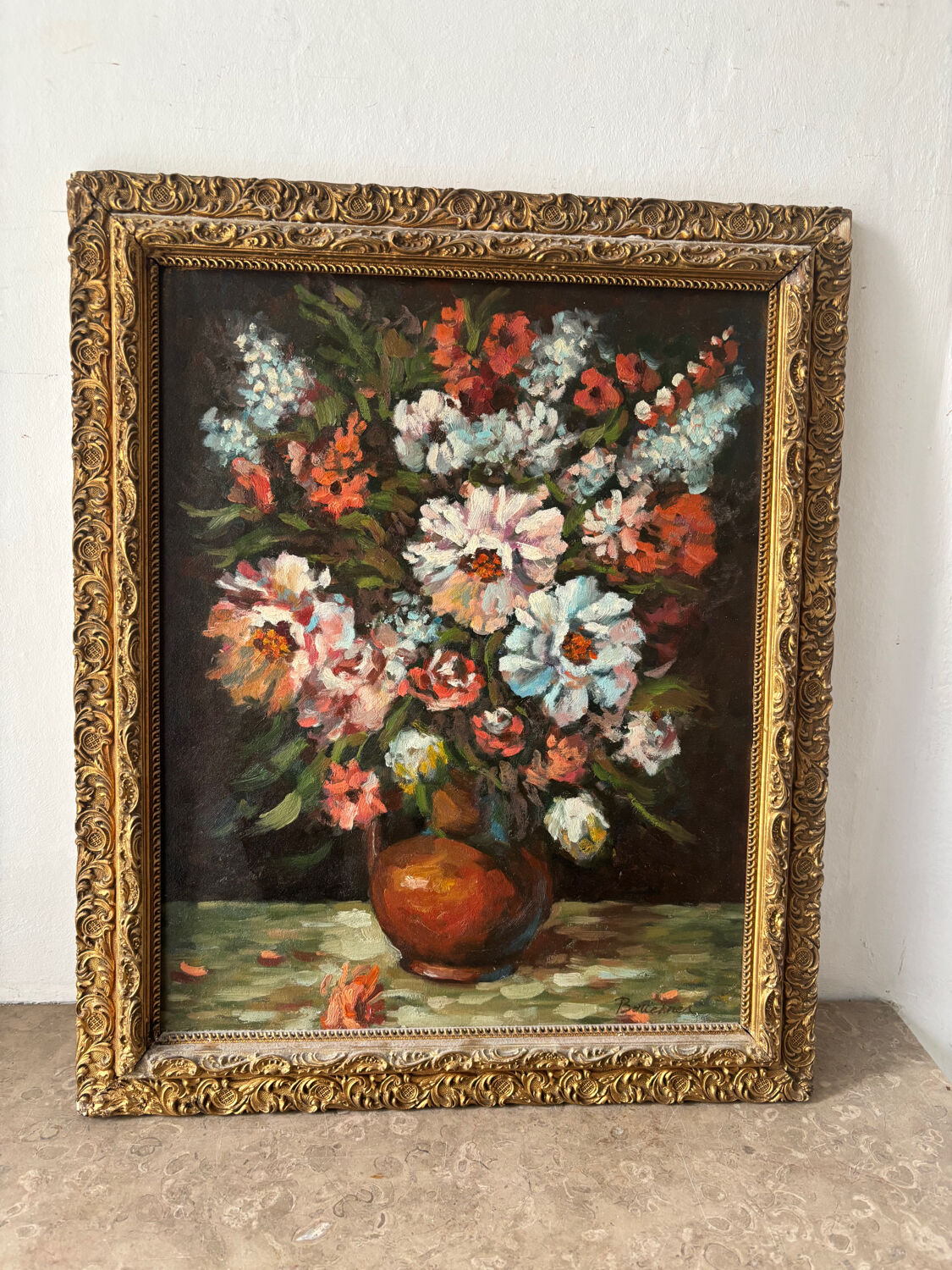 Signed bouquet of flowers