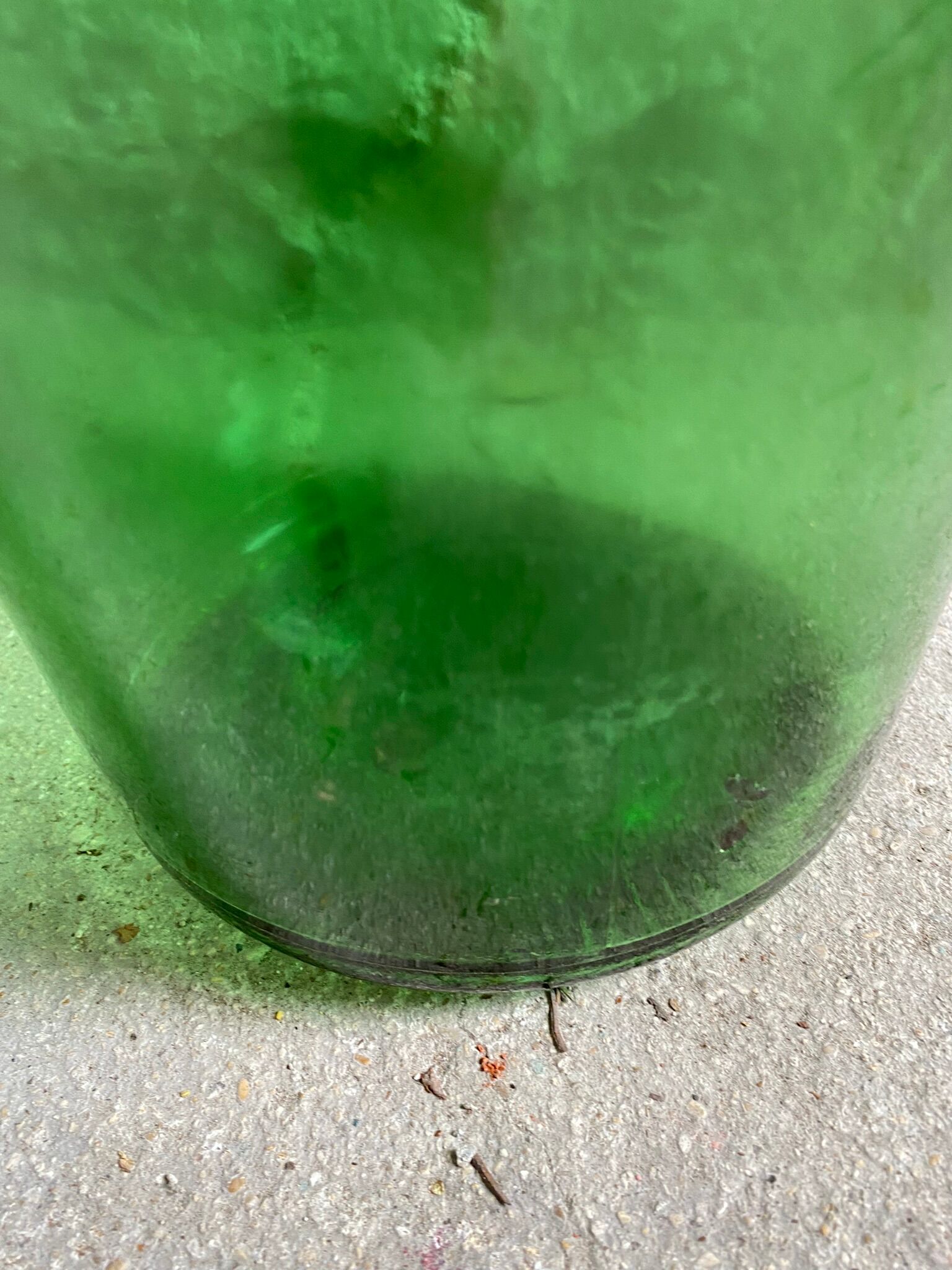 Demijohn vintage green bottle 5L