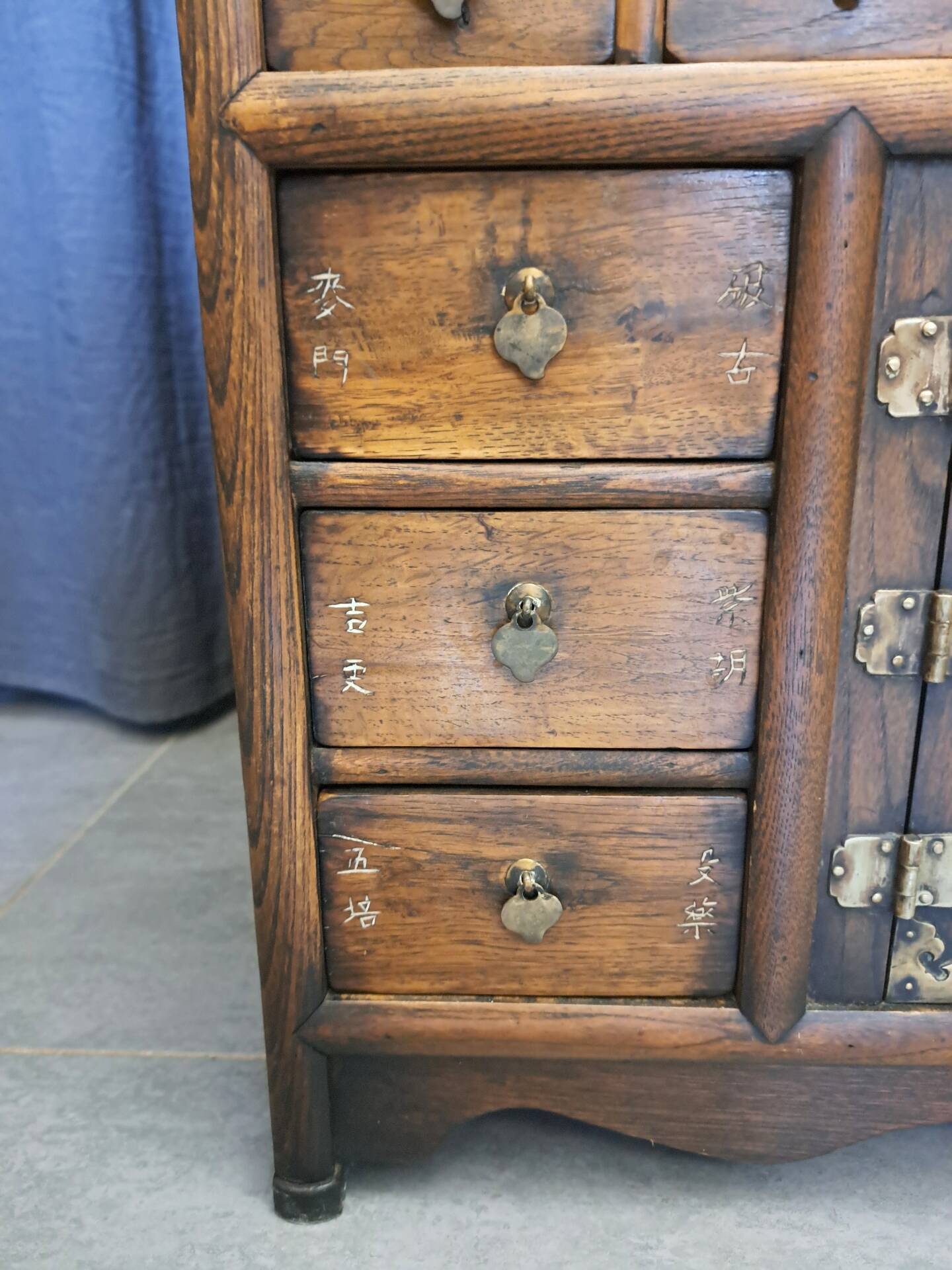Chinese apothecary cabinet with 69 drawers