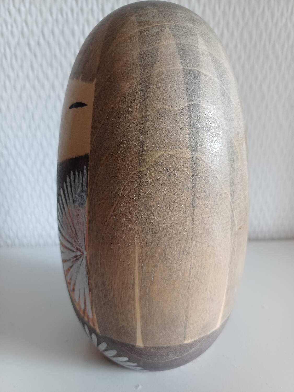 Rare vintage Kokeshi by Kuribayashi Issetsu (1924–2010).