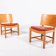 Set of 4 Vintage Architectural Danish chairs