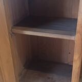 Old dressing table with triple mirror.