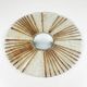 Large glass sunburst mirror / 1960s / 78 cm