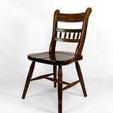 Set of 6 "Windsor" / Western / Cowboy chairs in beech, Circa 1970