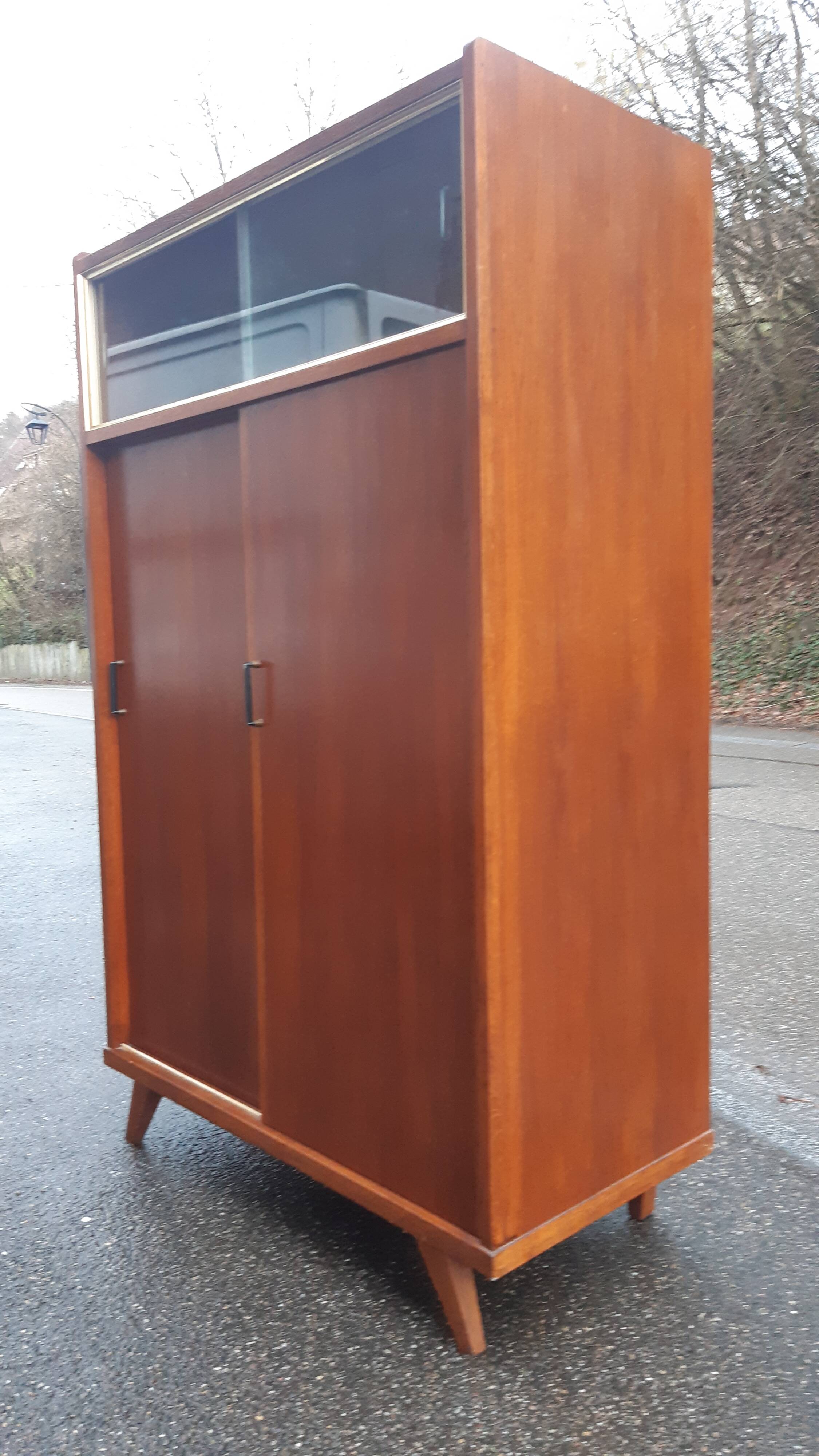 Vintage wardrobe with compass feet