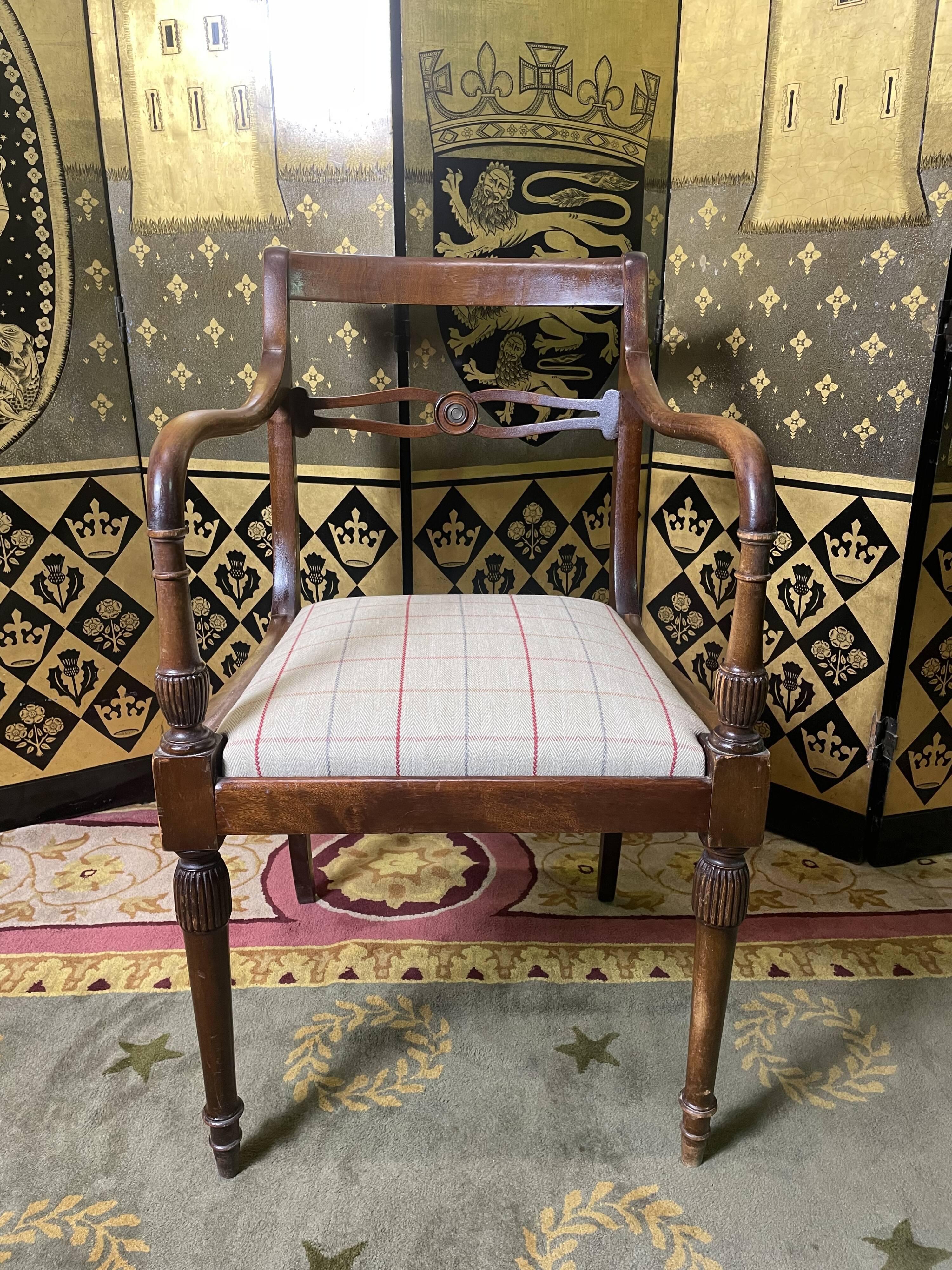 Restored English office chair