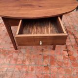 Table ovale 2 tiroirs