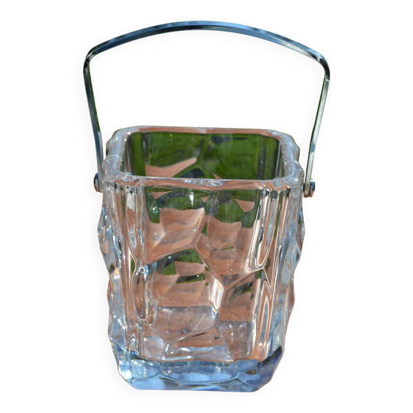 seau à glace en cristal taillé