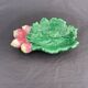 Vintage Vallauris ceramic catchall leaf radish handmade France