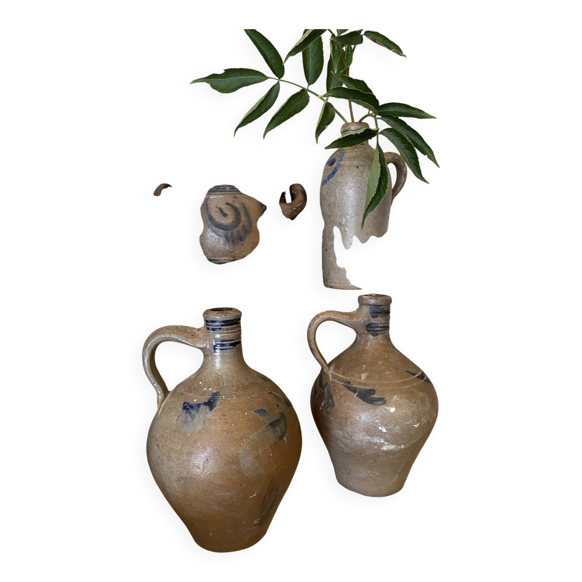 Ancient stoneware pottery from Alsace