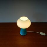 Blue ‘Fungo’ Murano glass table lamp by Massimo Vignelli for Venini, Italy 1950's