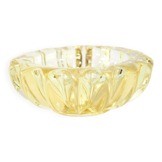 Yellow crystal ashtray
