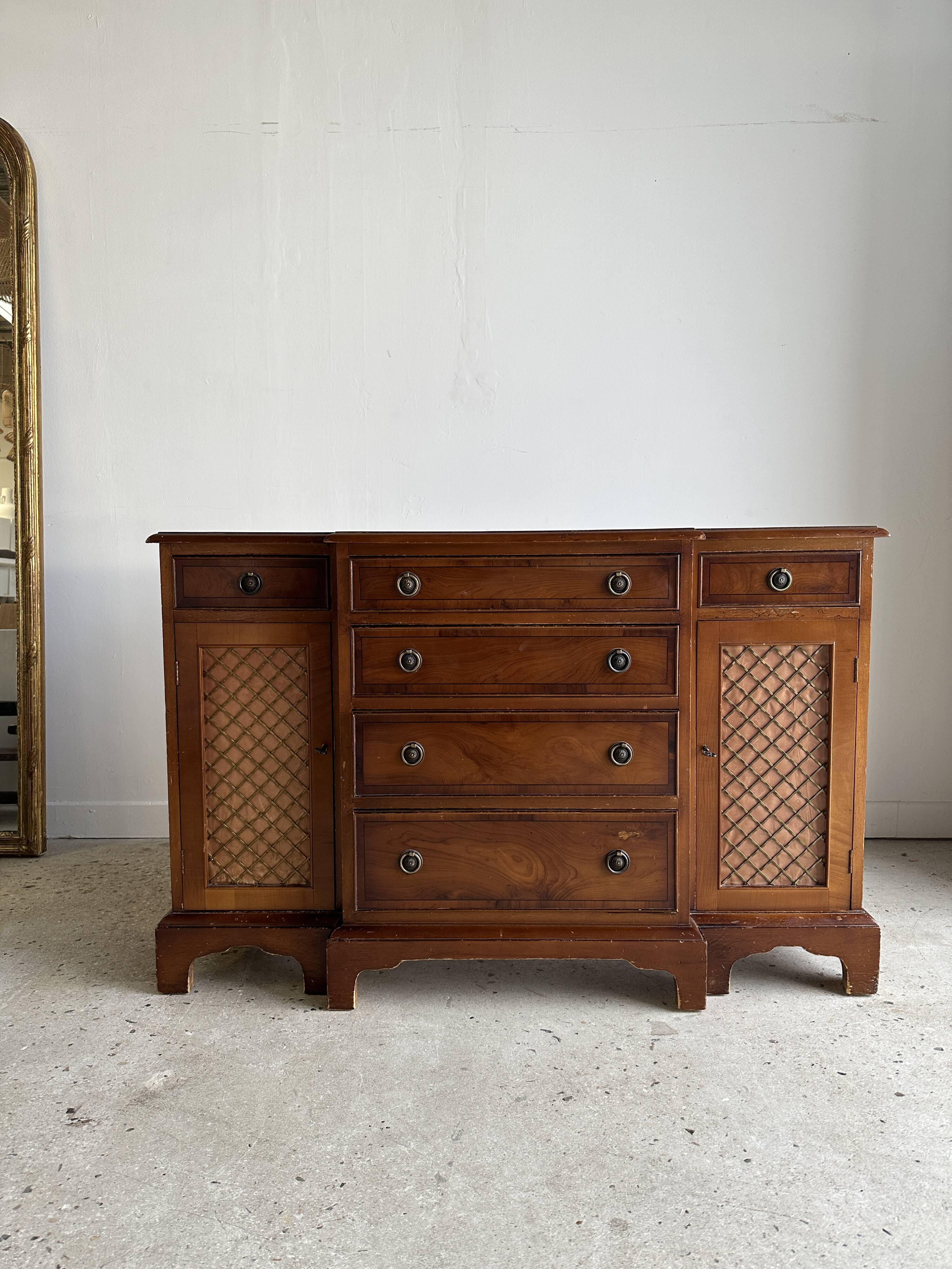 Chiffonier, small 19th century storage unit 1m12 x 74 x 35